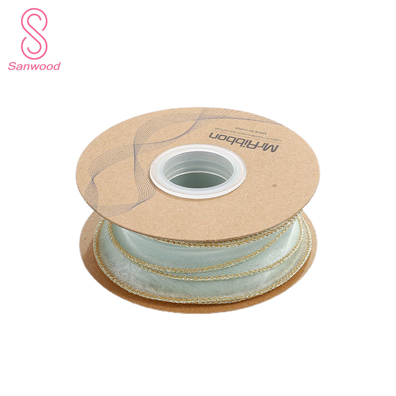 10 Yards Wavy Fishtail Ribbon High-density Flexible Net Yarn Present Flower Packing Ribbon for Home