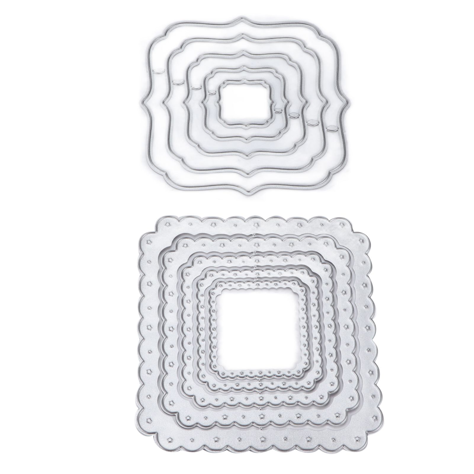 2Pcs Cutting Die Star Decorative Bottom Carbon Steel For Paper Handicraft