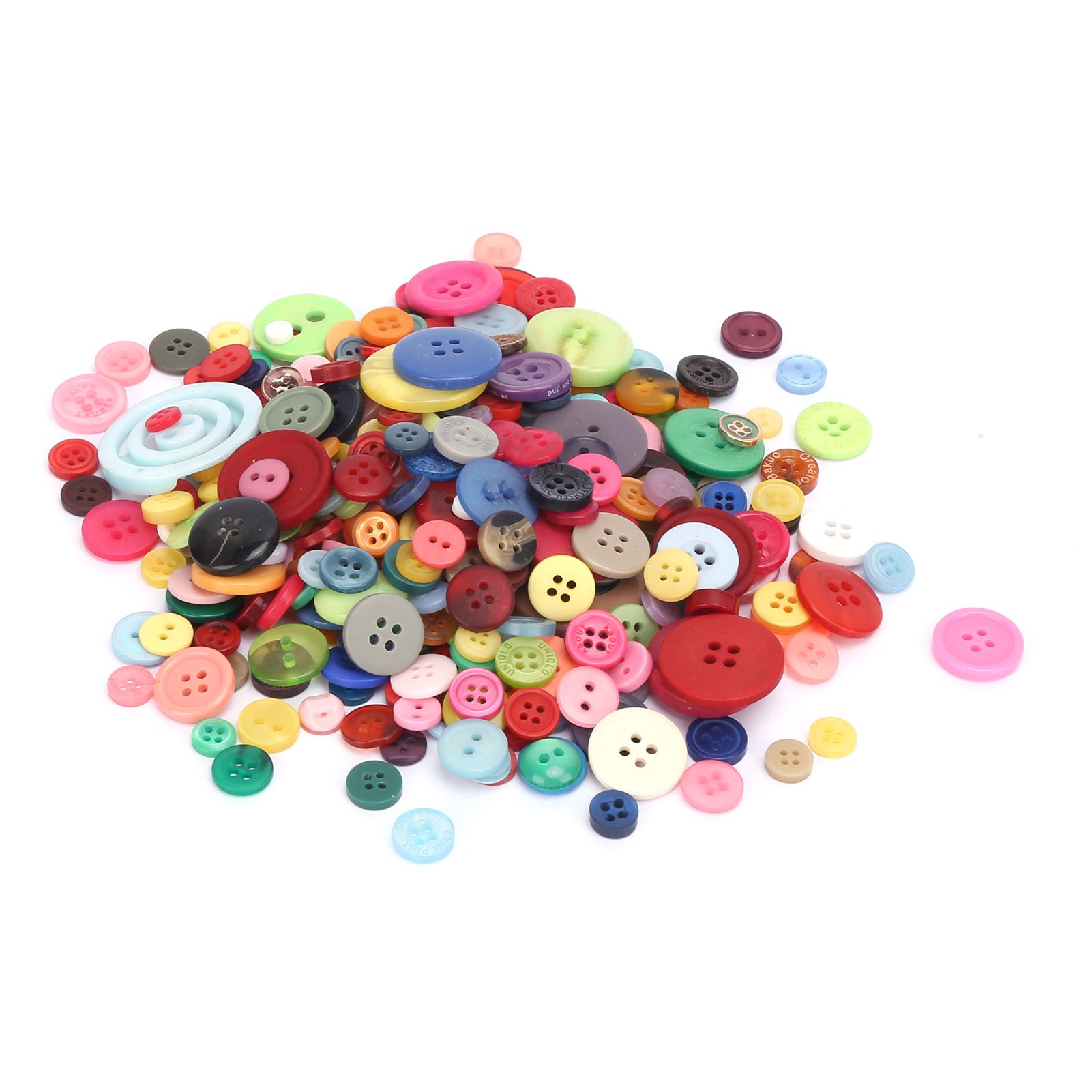 600Pcs Sewing Buttons DIY Mixed Colors Size Cloth Fastener Decoration Set
