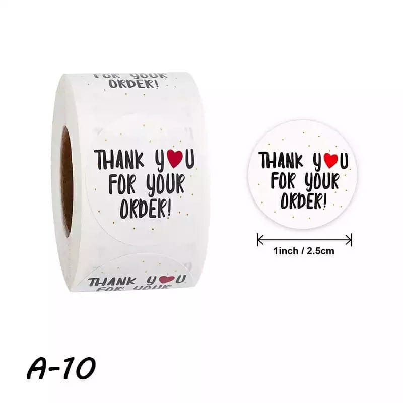 Thank You Stickers 500pcs in each roll