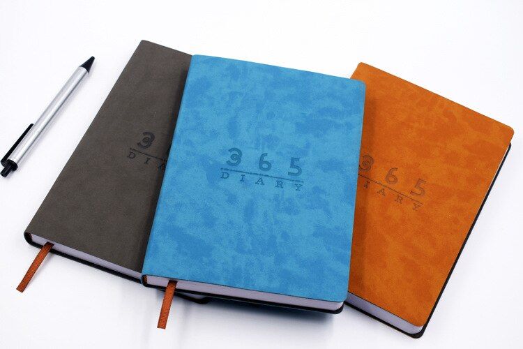 Student Notebook Soft Leather Calendar Notepad A5 Business Calendar Notebook Agenda Multi-functional Business Notebook(null)