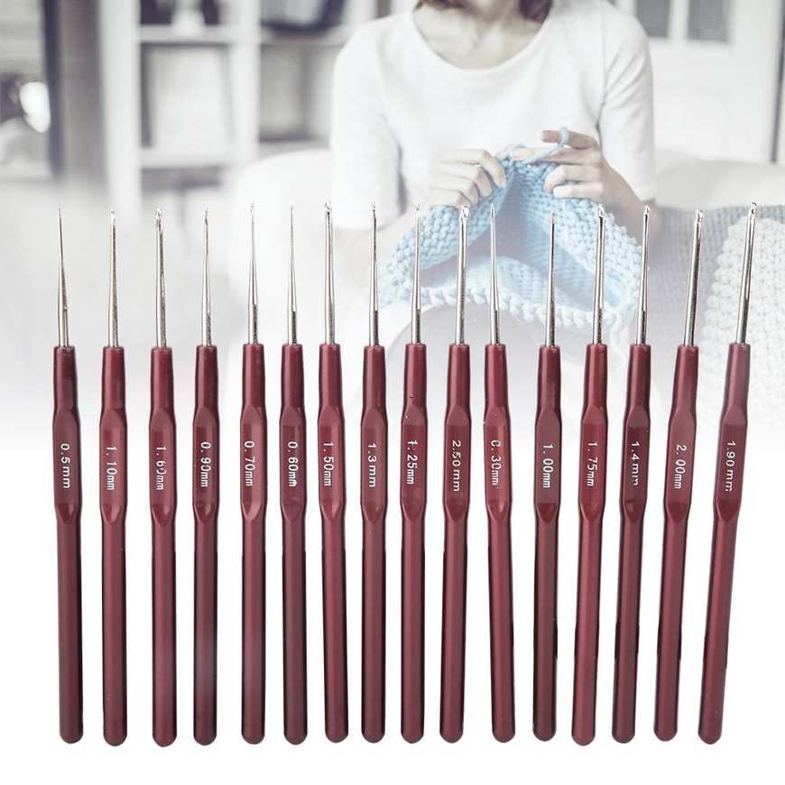 High Quality Ultra-fine Lace Crochet Hook Kit Knitting Needle DIY Sewing Tools