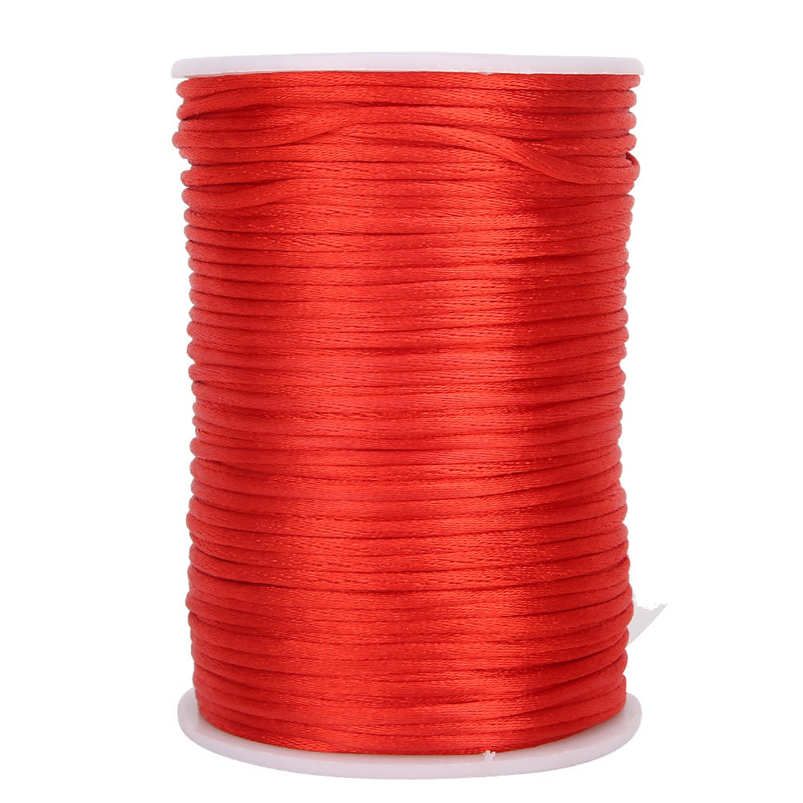 6.5cm Nylon Braided Satin Cord for Chinese Knotting Jewelry Making DIY Cords Craft Decoration