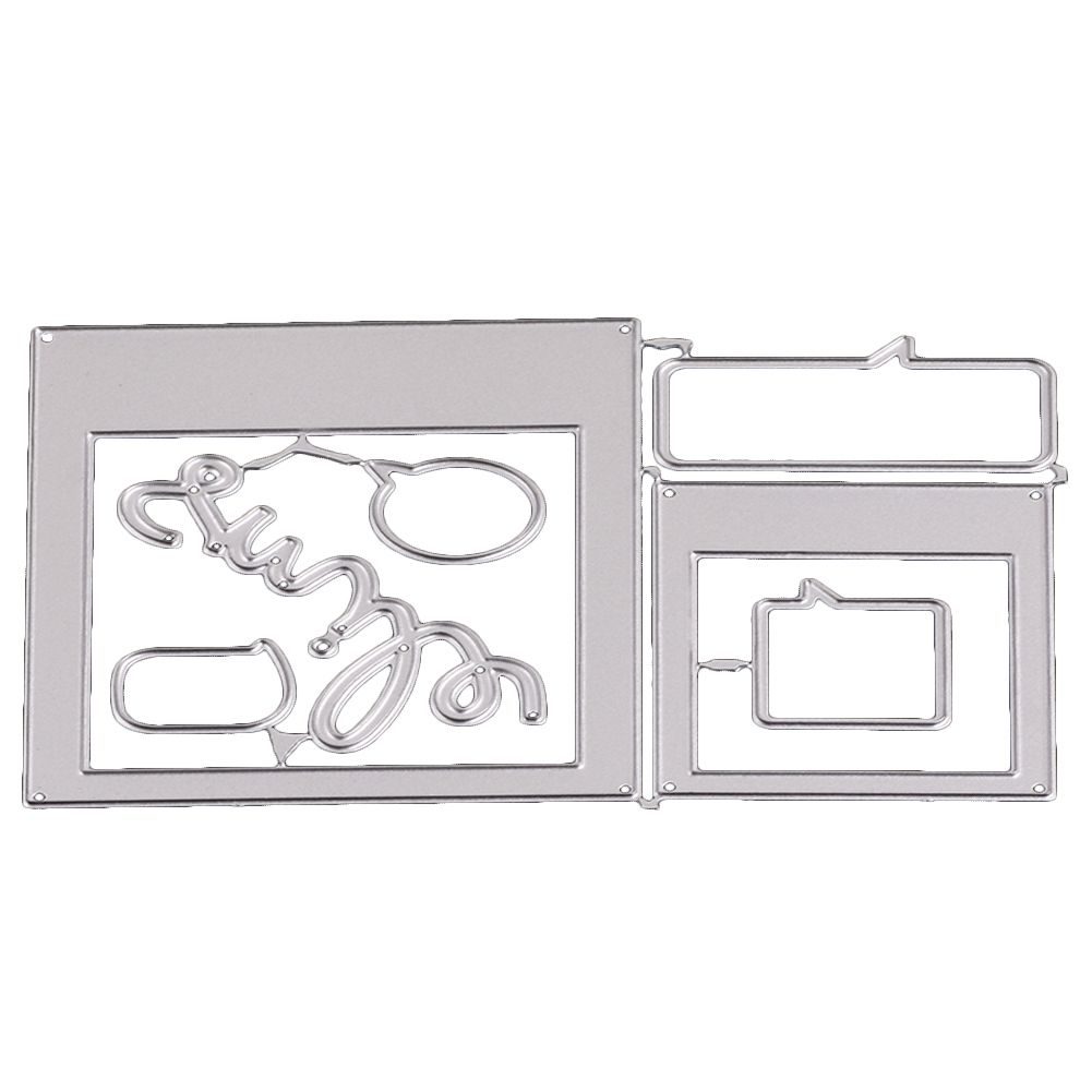 Photo Stack Frame Embossing Cutting Die DIY Stencil Cards Scrapbook Mold Decor