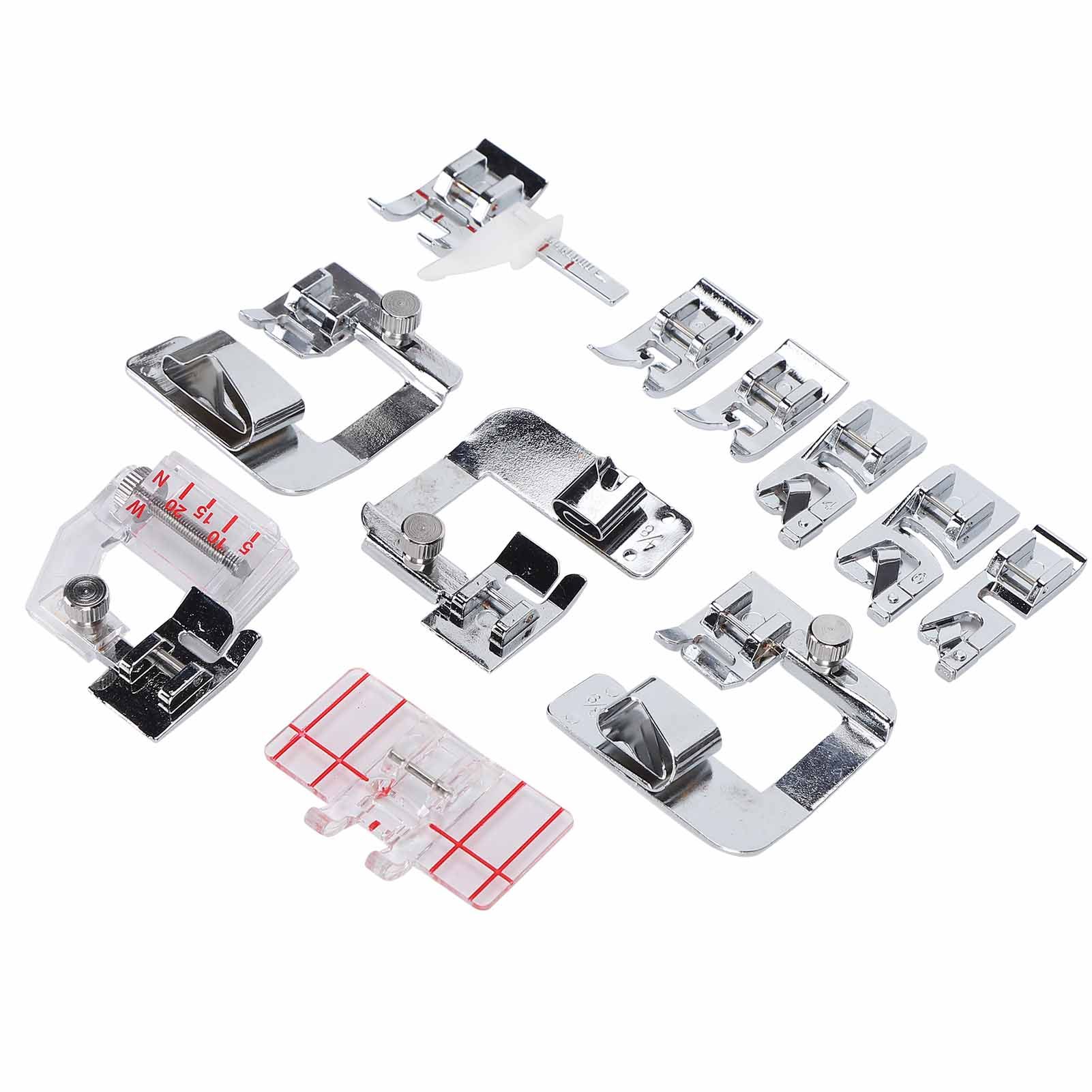 11Pcs Presser Foot Hemming Rolled Hem Parallel Stitch Sewing Machine Accessories Replacement