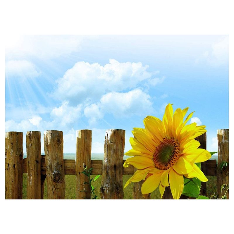Round Diamond Full Diamond Diamond Painting Set Living Room Dining Room Decoration Children DIY Fence Sunflower