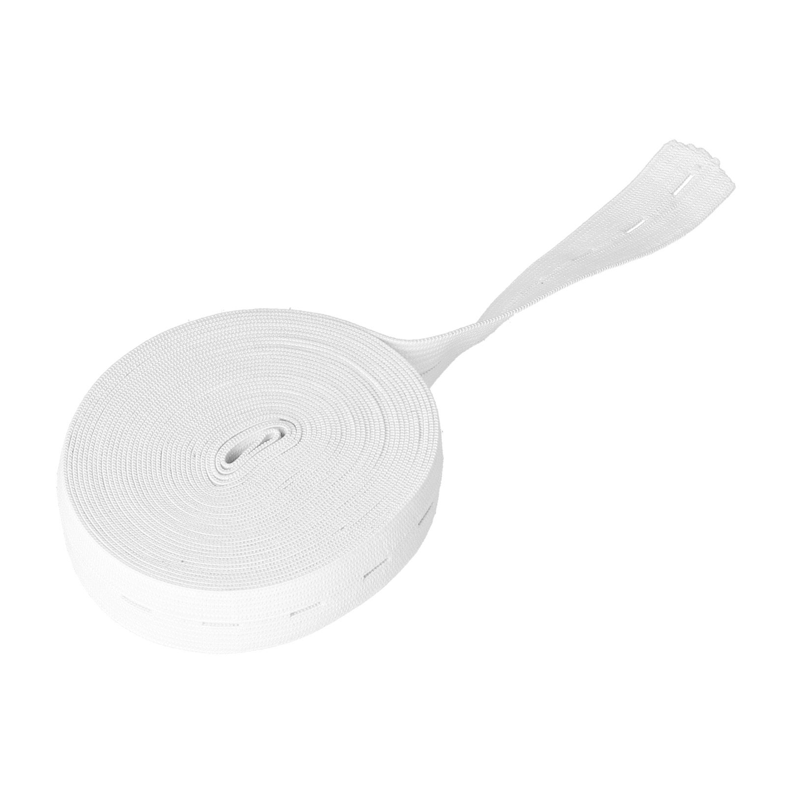 Buttonhole Wide Rubber Bands 5m Portable Practical Useful Waistband Tightener for Food Packaging Crafts Tools Games