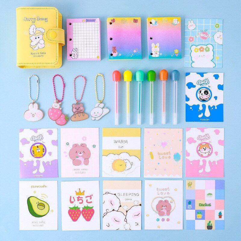INS Kawaii Cartoon Animal Notebook Cute Fashion Journal Handbook Diary Agenda Planner School Supplies For Students Birthday Gift