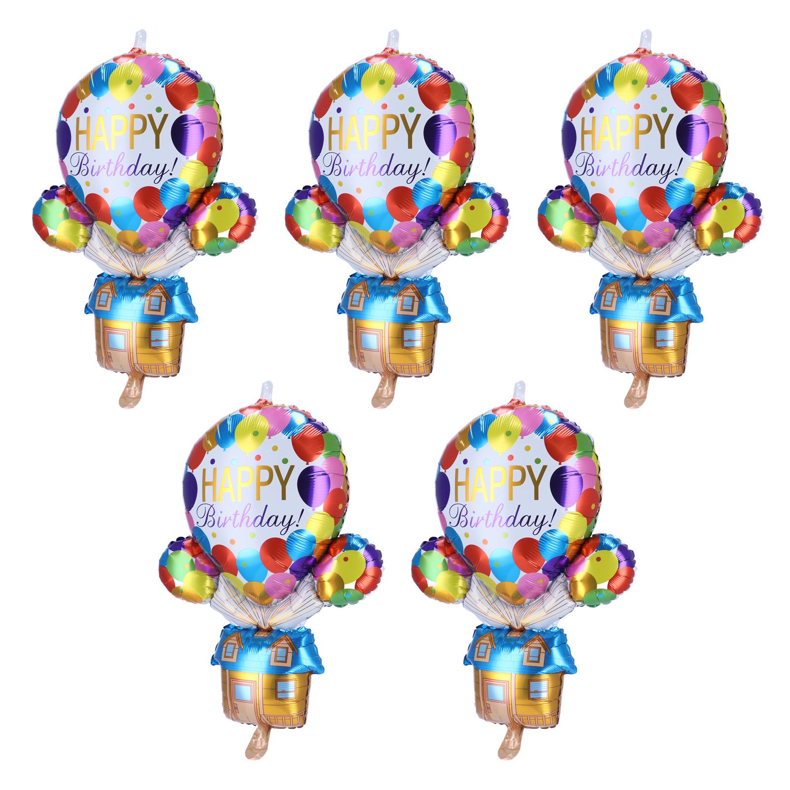 Aluminum Foil Balloons Happy Birthday Party Decorative Photography Background