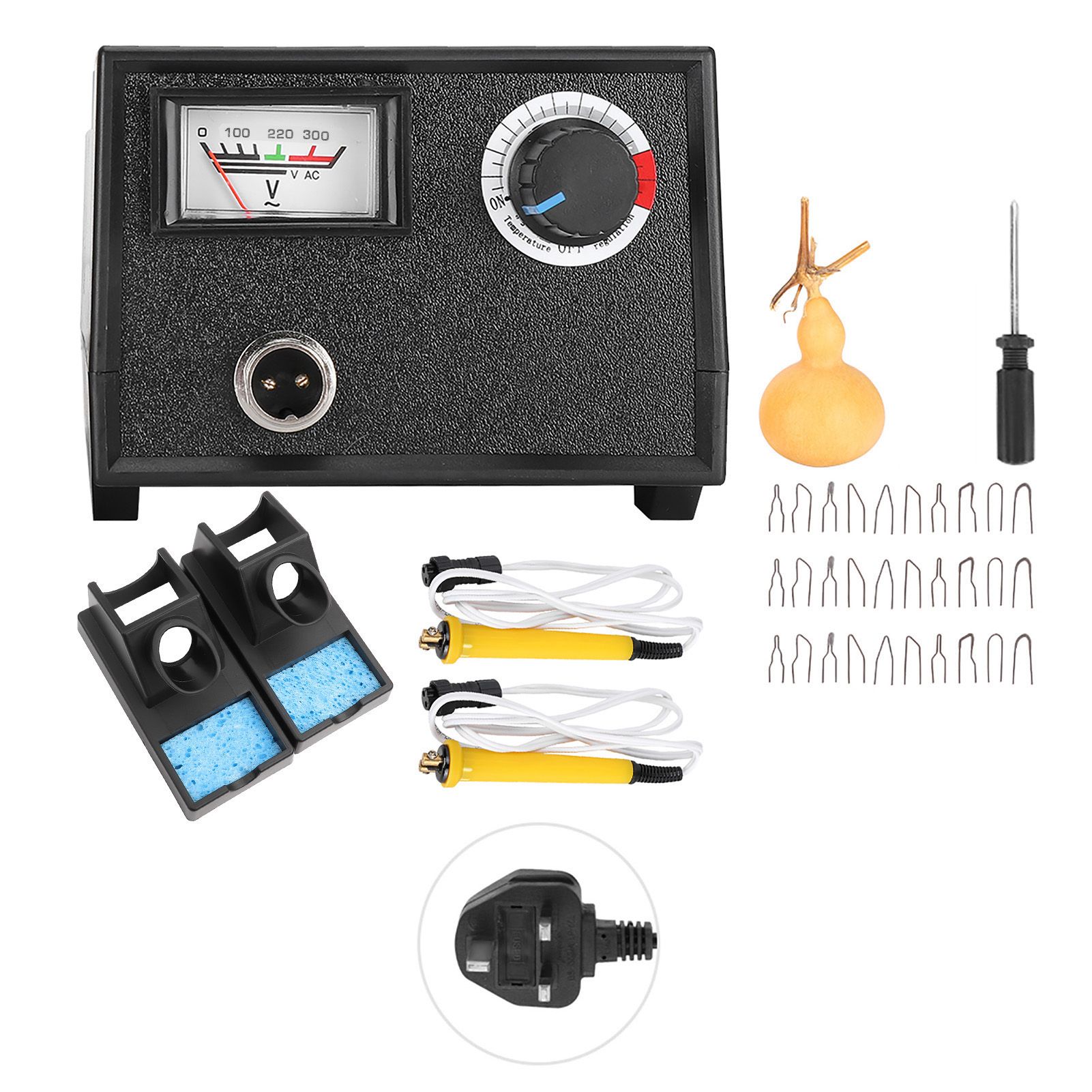 Himeng La Wood Burning Tool Kit Professional Thermostat Pyrography Engraving Electric Iron Pen