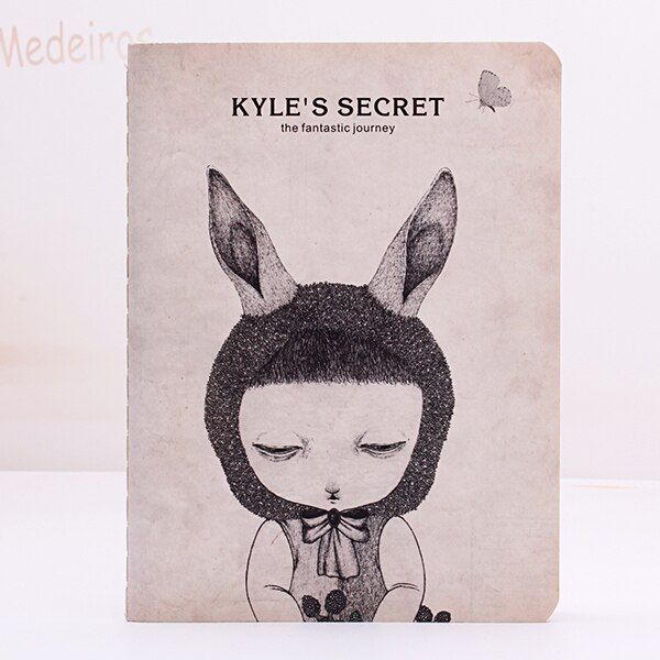 1PC A6 Vintage Kyle's Secret Style Notebooks School 48 Pages Student Stationery Notebook Office Material Diary Supplies(ss-1682)