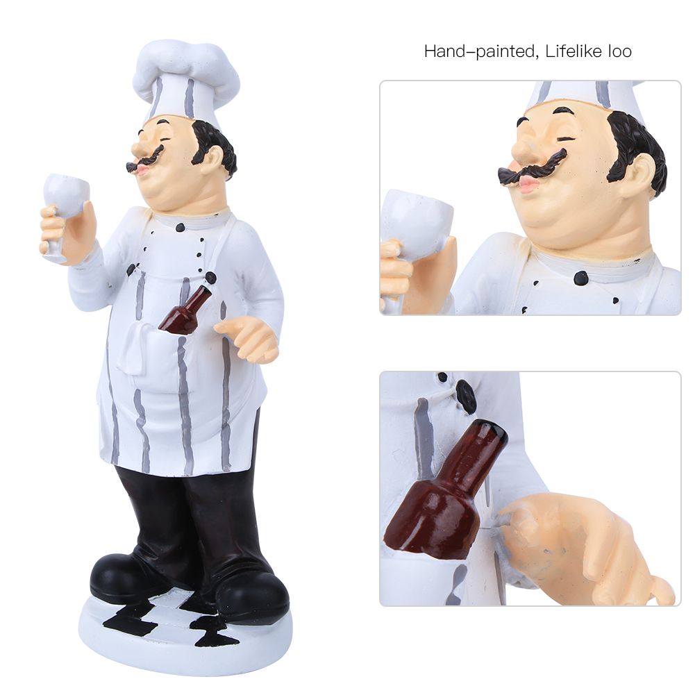 Pastry Decor Gift Ornament Chef Resin Function Decoration for Stylish Restaurant Cafe