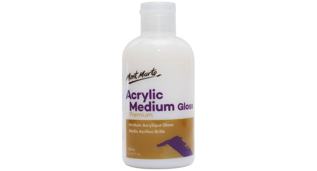 Mont Marte Acrylic Medium - Gloss 135ml (4.6oz)