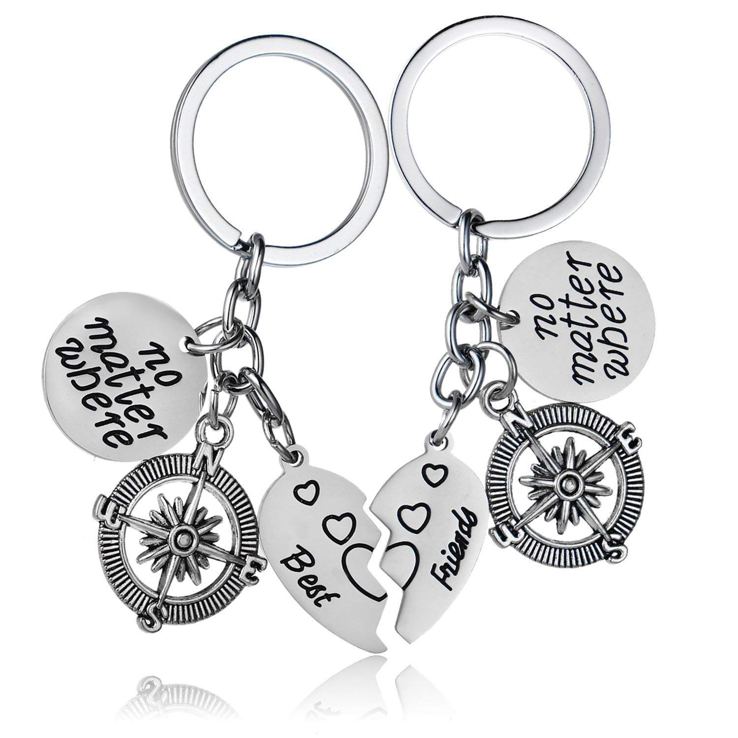 BBF  Friends keychains Friendship Love Gift Keyrings for Women (2pcs) Exquisite Product