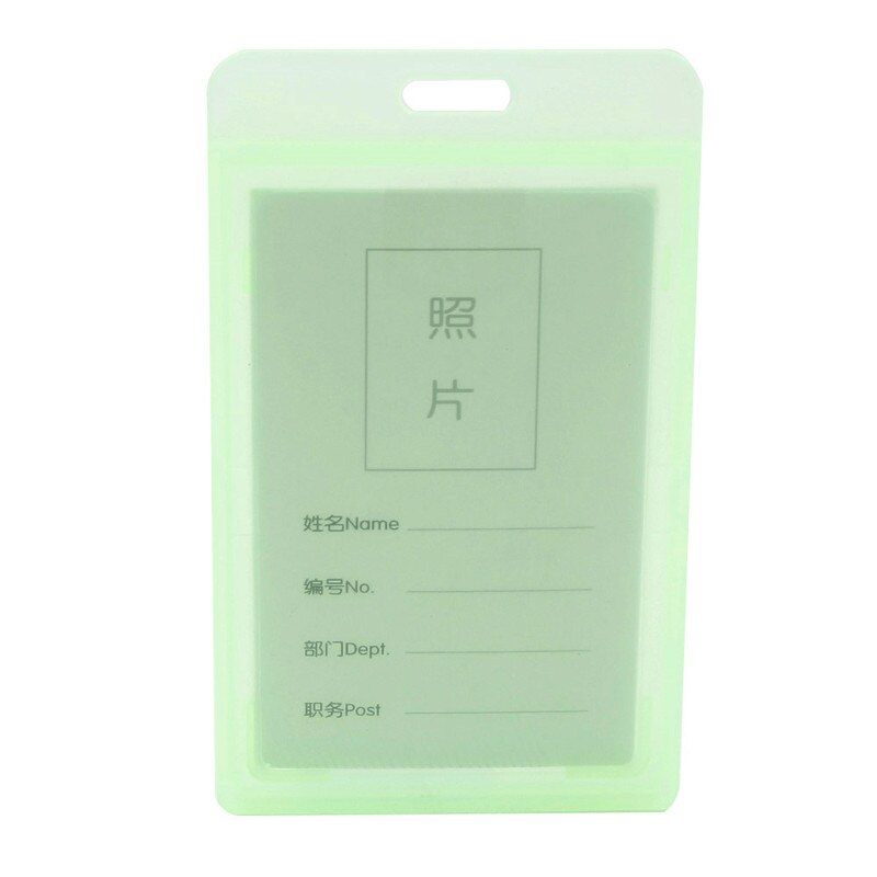 Plastic ID Card Badge Holder Durable Hard  Employee Name Tag Holder for Access Card