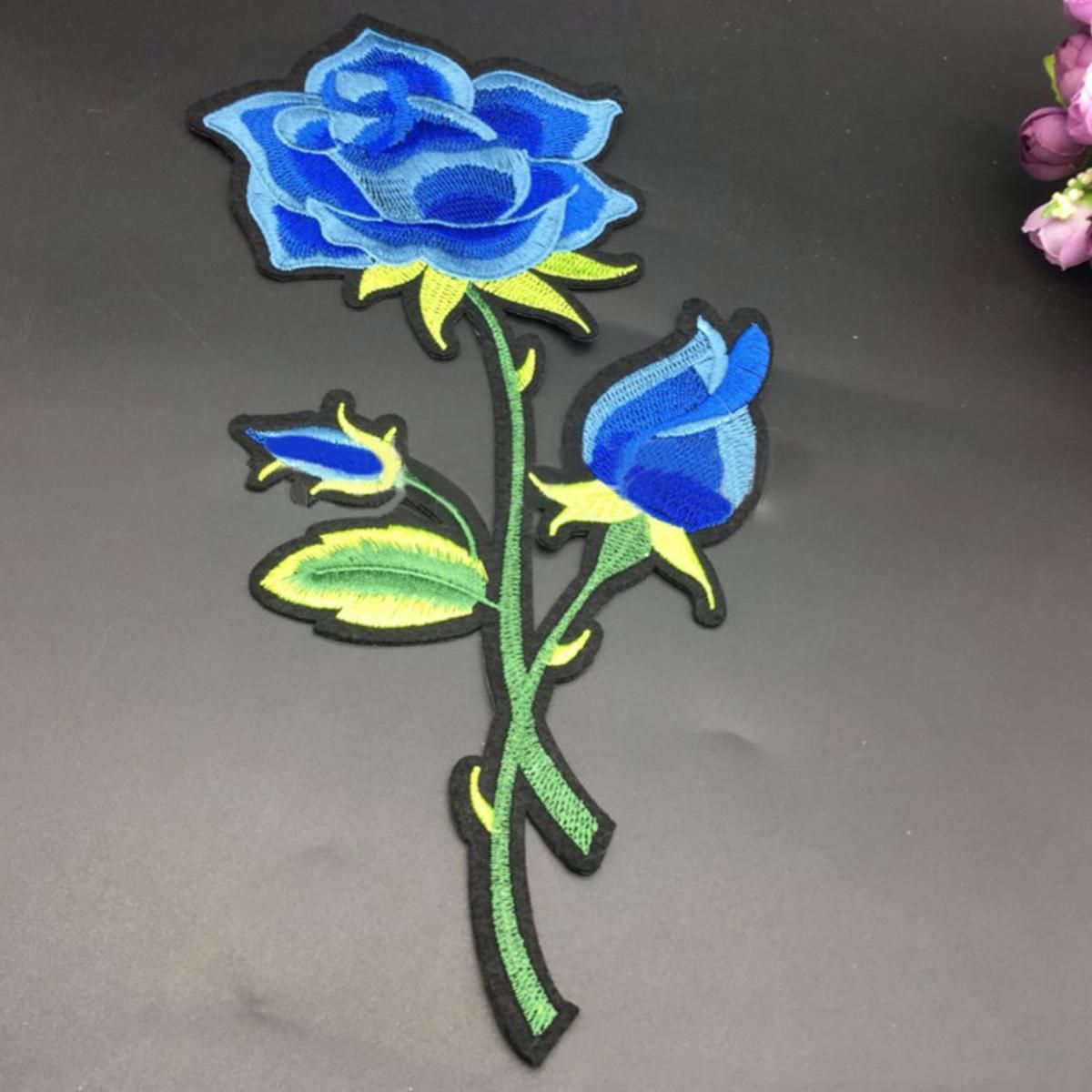 ed Rose - Gardening - Flower - Rose - Embroidered Iron On Applique Patch