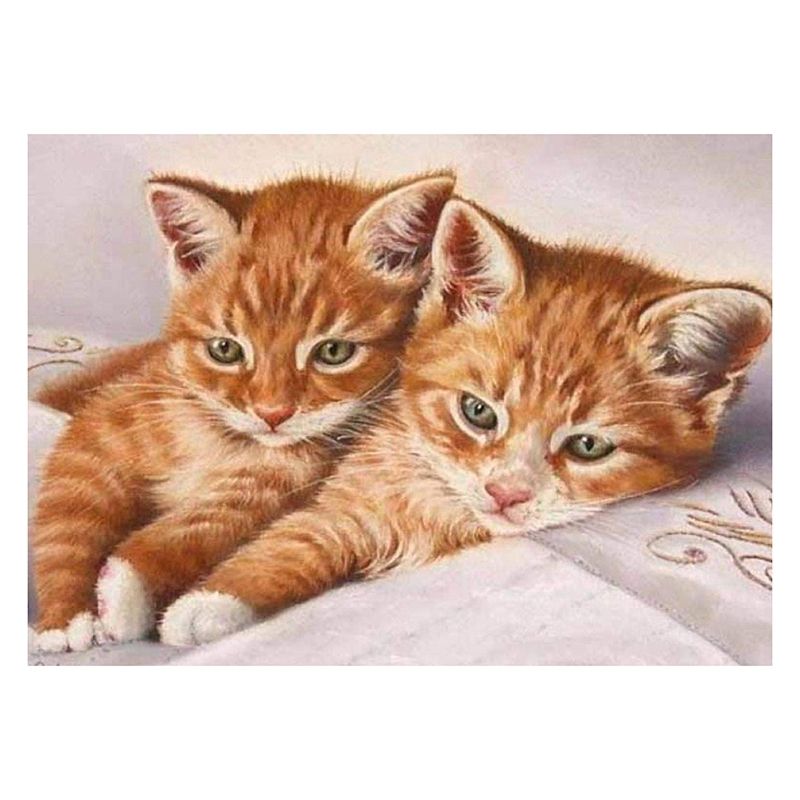 5D Diamond Painting Kit Cats Stitch Kits for Adults Paint Diamonds Full Drill DIY Rhinestone Embroidery Cross Stitch