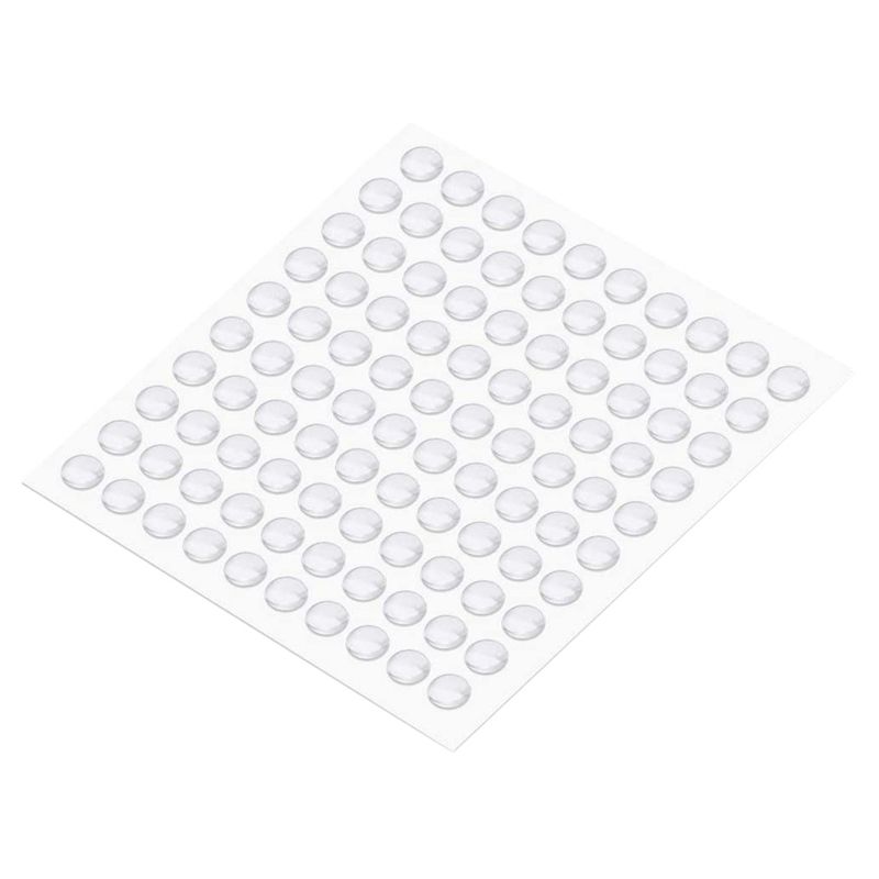 100 Capsules Self-Adhesive Rubber Furniture Bumper Pads for Doors Cabinets Drawers Furniture Glass Tables Crafts