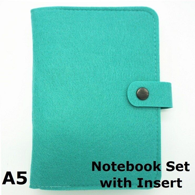 Wool Felt A5 A6 Vintage Loose Leaf Refillable Spiral Notebook Diary Planner Filofax Travel Journal Notepads Simple Light Harphia