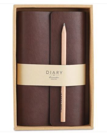 deli 22218 travel this vintage notepad notebook commercial faux leather cover diary vintage travel journal diary