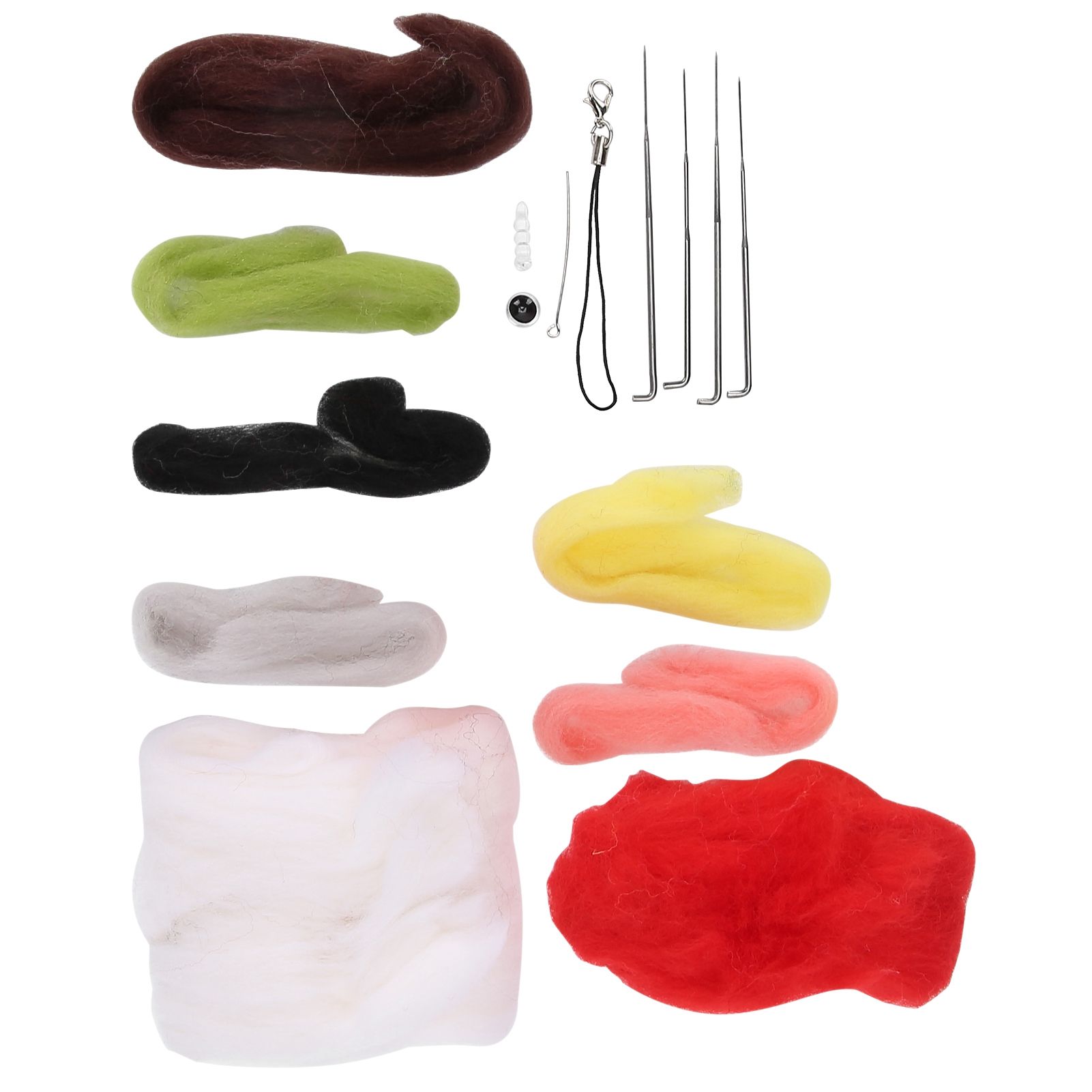 Beginner Needle Felting Kit DIY Hand‑Made Cat Doll Toys Material Set with English User Manual