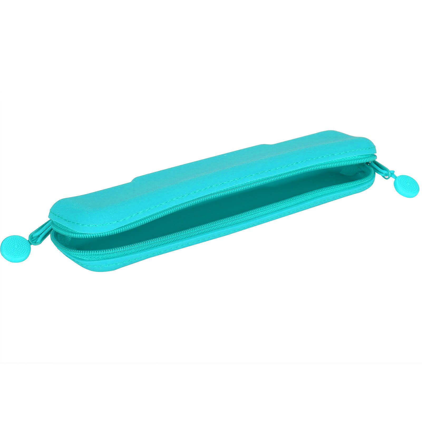 Silicone Pencil Zipper Pouch Mini Bag Watertight Travel Leakage‑proof for Business Trip School Cosmetic Makeup Supplies