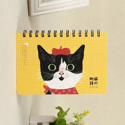 1pcs creative Cartoon Coil Plan book Cute Animal Schedule Handbook Student Daily Affairs Objective Plan notebook school supplies