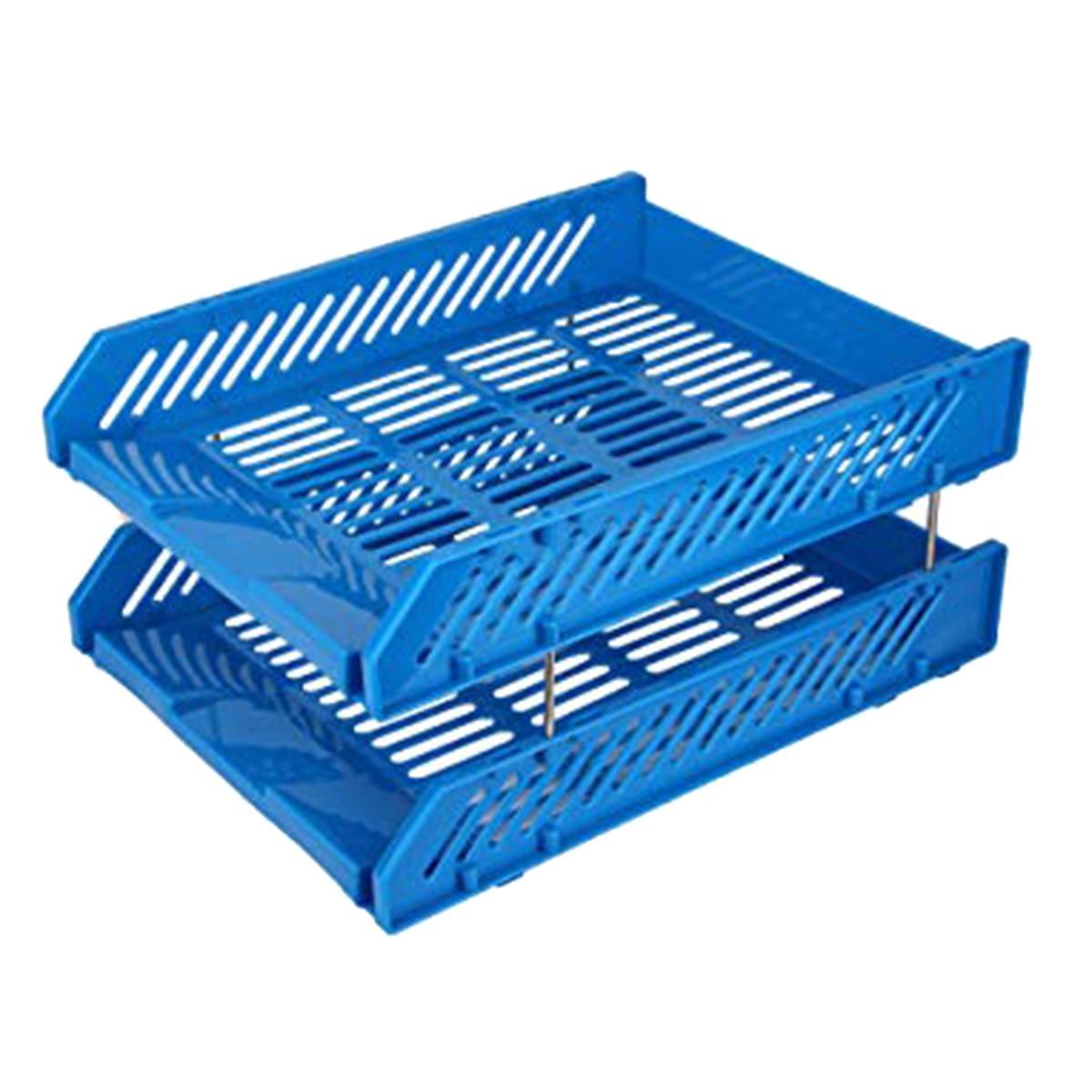 Document Tray 2 Drawers - Blue