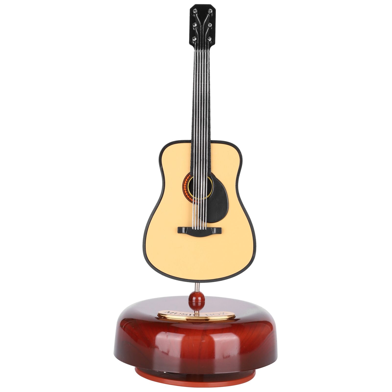 Mini Violin Rotating Music Box Case Instrument Model Artware Home