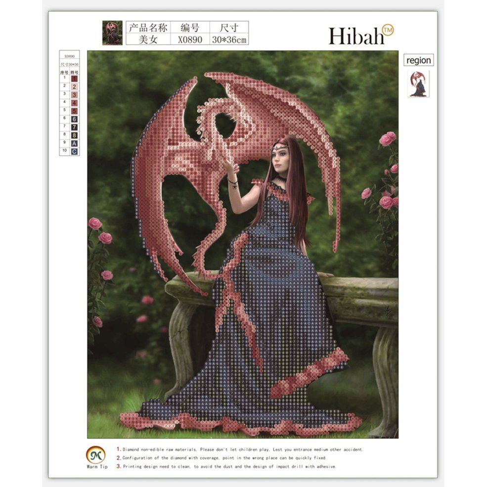 MA Diamond Embroidered Home Landscape Full Diamonds Painting Decor30x36CM beauty-multicolor
