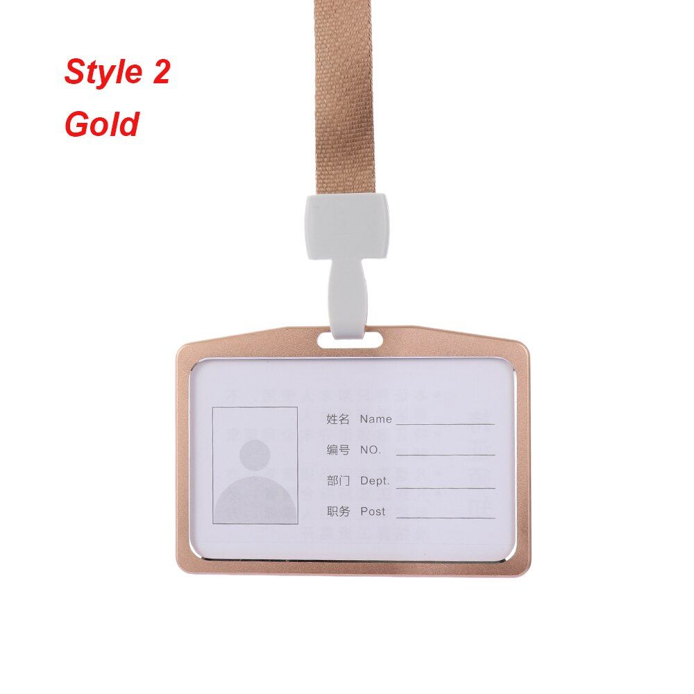 Hot!Colorful Hard Plastic Business Work ID Bus Card Badge Case Holder Cover Neck Lanyard Credit Card Holder