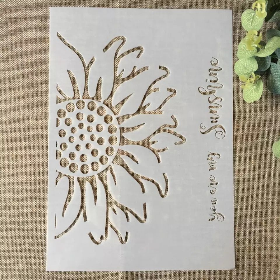 Stencil for Wall & Fashion Painting Template 10in by 8in.
