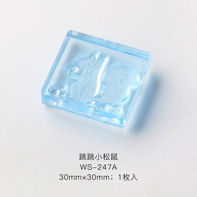 1 Pcs Color Transparent Drinks Animal Stamp DIY Acrylic Rubber Stamps for Stationery Scrapbooking Transparent Stamps