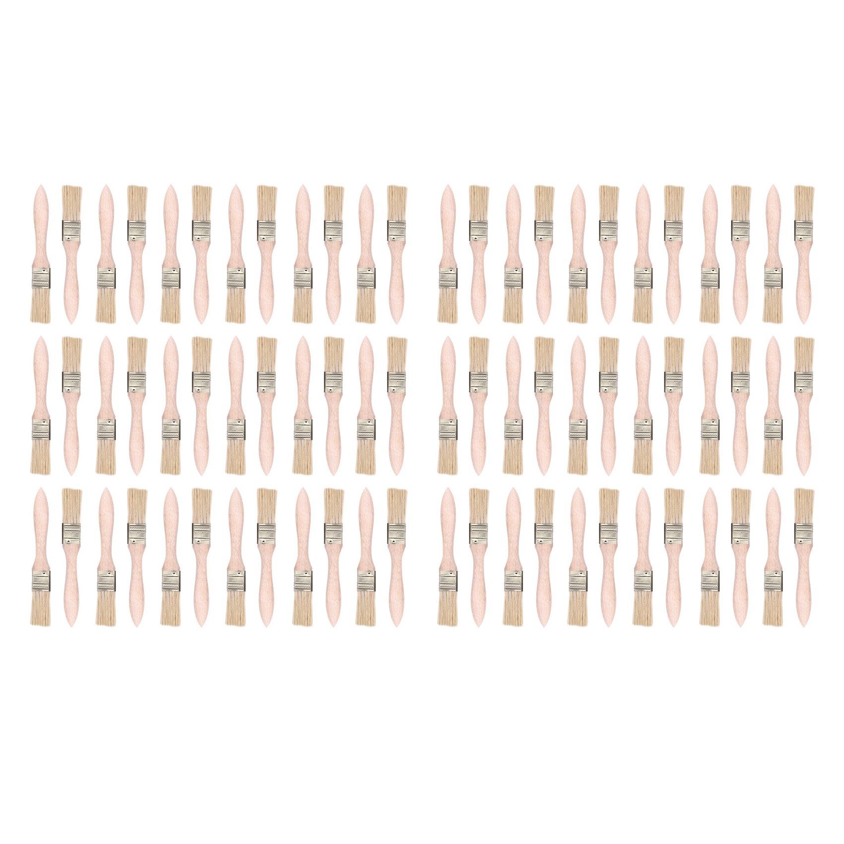72X 1 Inch (24mm) Paint Brushes and Chip Paint Brushes for Paint Stains Varnishes Glues and Gesso