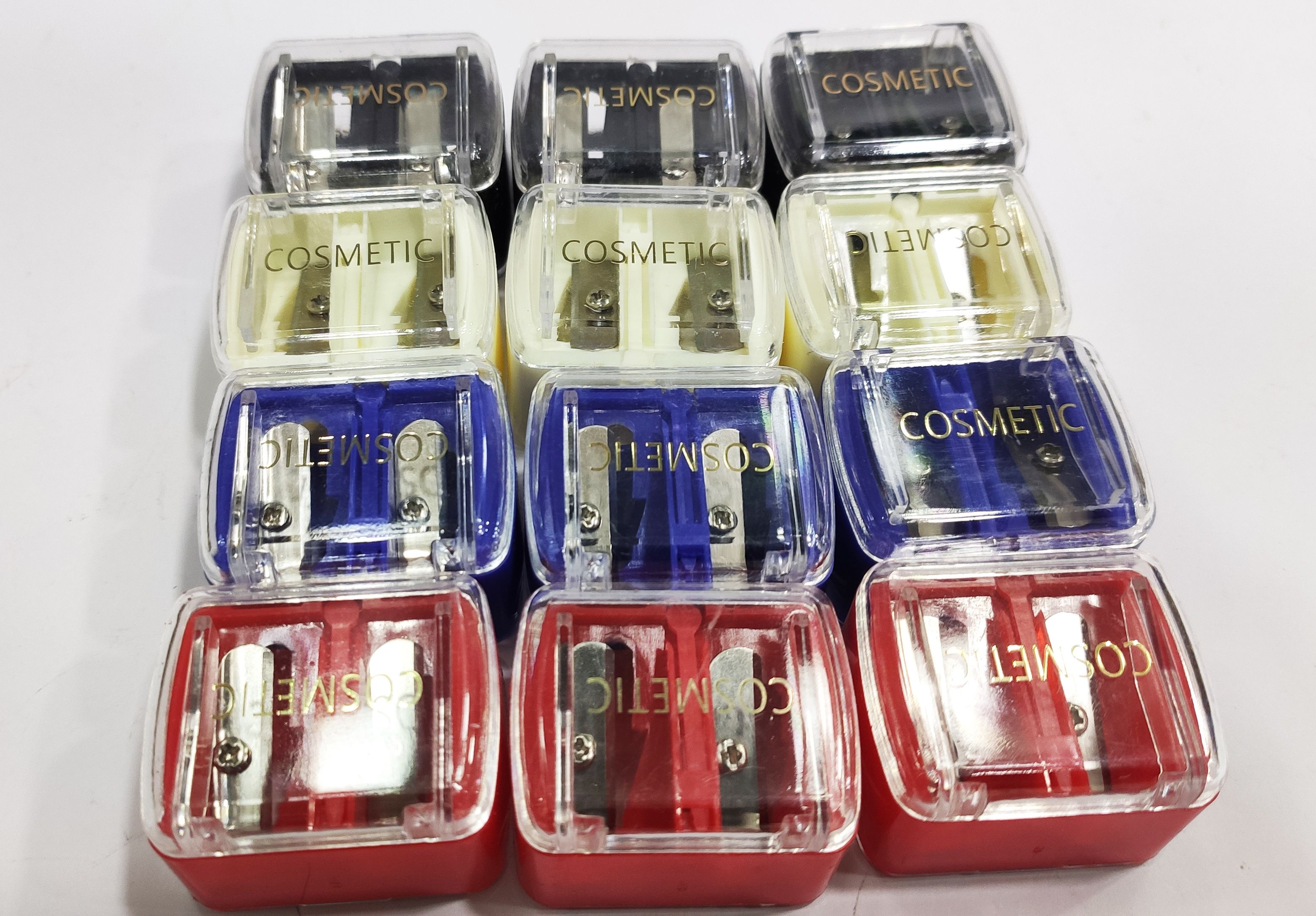 Dual Cosmetic Pencil & Lipstick Sharpener - 2 Pcs