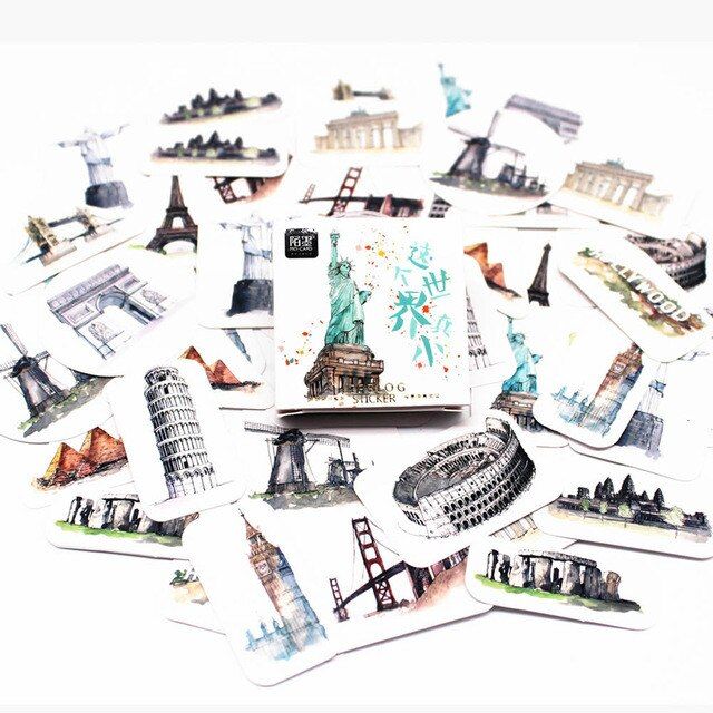 1pack Kawaii Cafe Notebook Stickers Cartoon Lovely Fashion Theme Journal Stickers School Office Pads Stationery