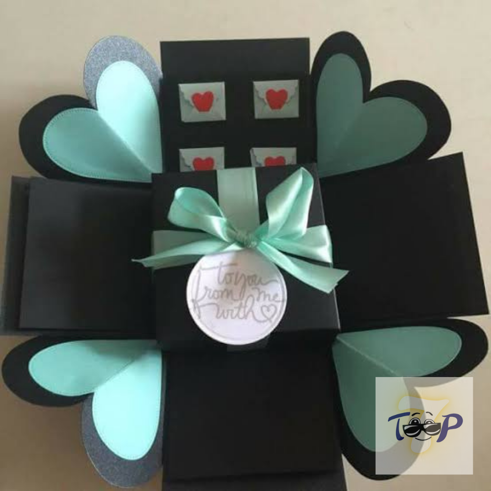 Explosion box for chocolates/ gift box for chocolate decoration