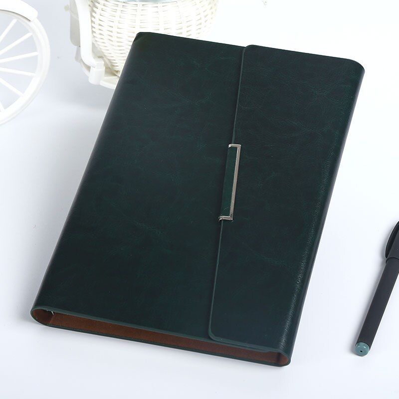 Agenda 2020 A5 Leather Notepad Loose-leaf Cover Business Planner Notebook With Lock Diary Office Loose-Leaf Travelers Notebook