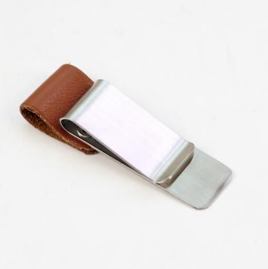 Mental Pen Holder Clips, Vintage Notebook's DIY Accessory, Brass&Leather Pen Clip Dowhide Diary Gift
