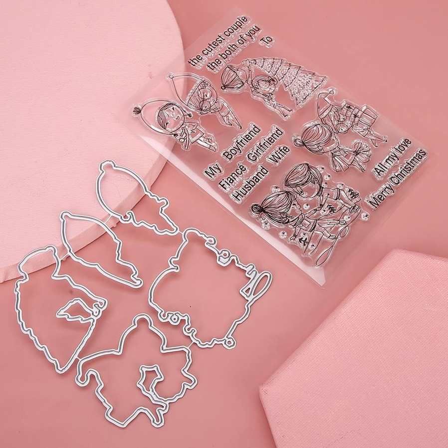 Finished Stamp Transparent Seal DIY Hand Account Scrapbook Lovely Young Girls Boys Photo Album Decoration