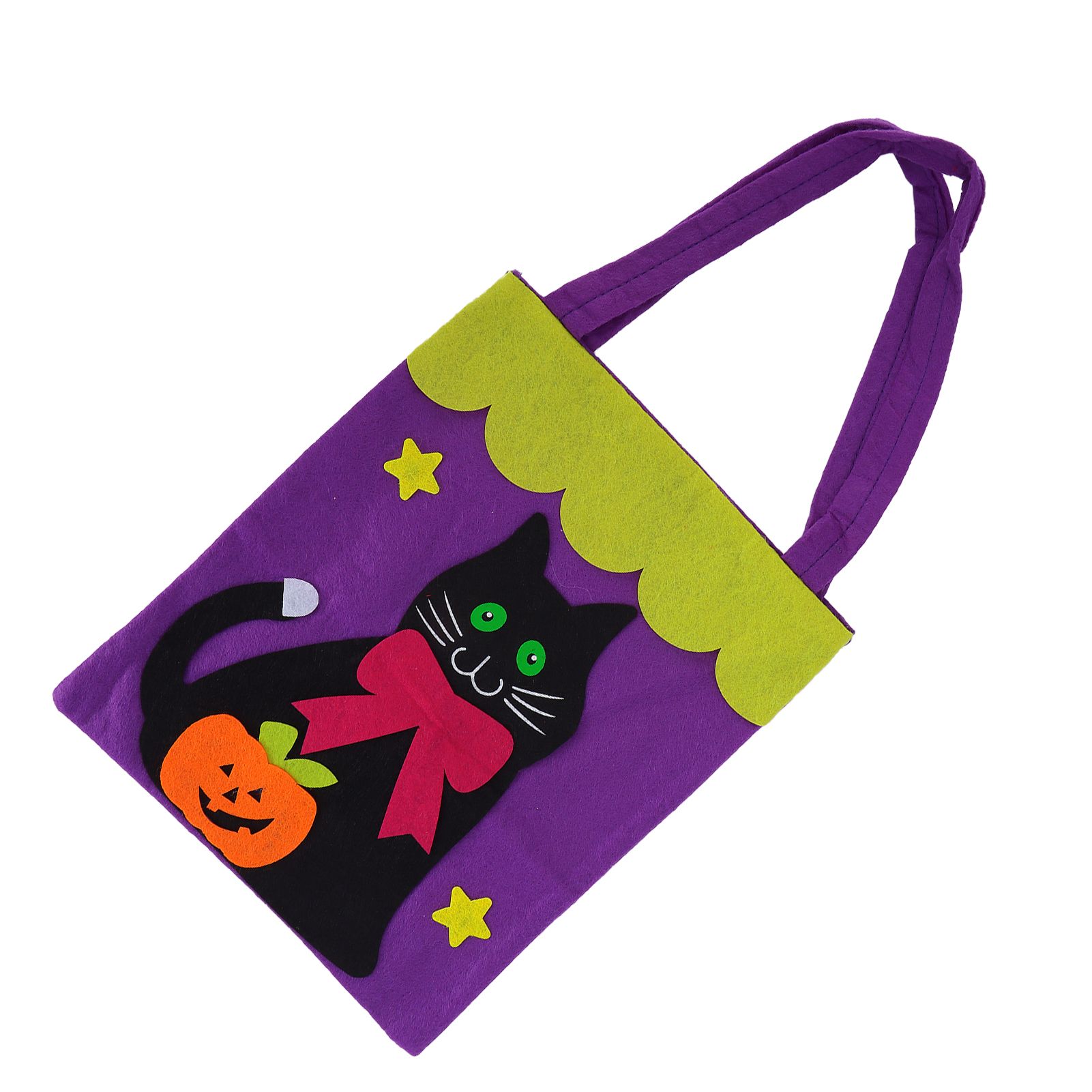 Trick Or Treat Bags Halloween Tote Bag Non‑Woven Fabric Home Party Decoration Storage Prop Handbag