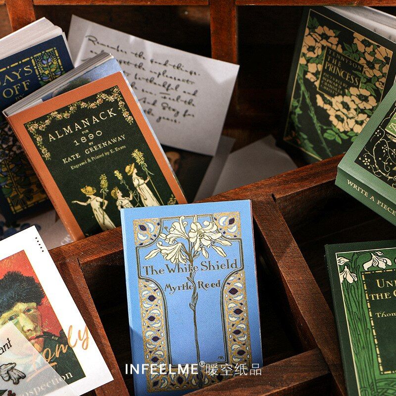 Retro Mini Warm air material series Creative Note Paper Portable Book Shape Memo Pad Book Office School Stationery Supplies