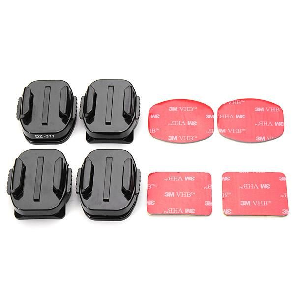 Rotatable Curved Mounts And Flat Mounts With 3M VHB Adhesive Pads -