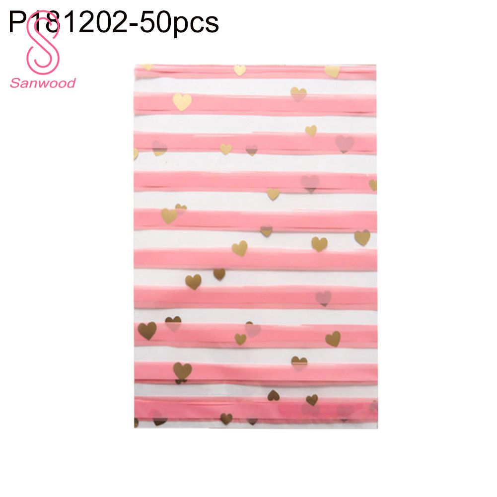 50Pcs Holiday Party Candy Biscuit Nougat Snacks Gift Pouch Storage Bag Container