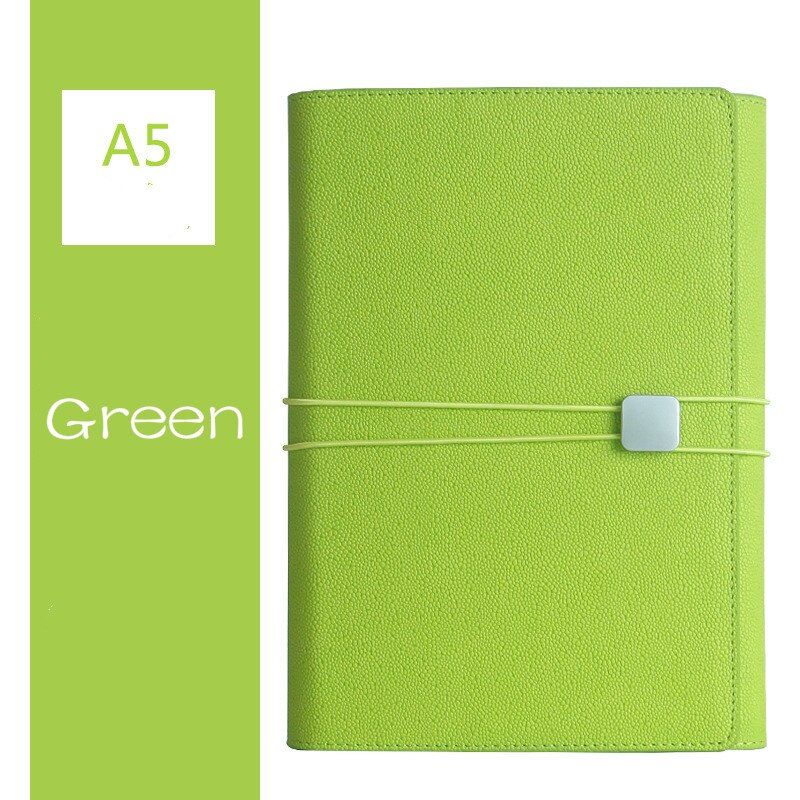 Retro Three-fold Loose-leaf Notebook Journal 5.5x8.3inch A5 School Office Diary Notebook Agenda 2021 Planner Notebook Stationery(null)
