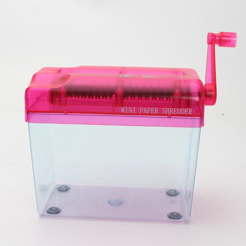 A4 / A6 Mini Manual Shredder Mini Small Desktop Financial Securities Ticket Confidentiality Creative Fashion Office Supplies