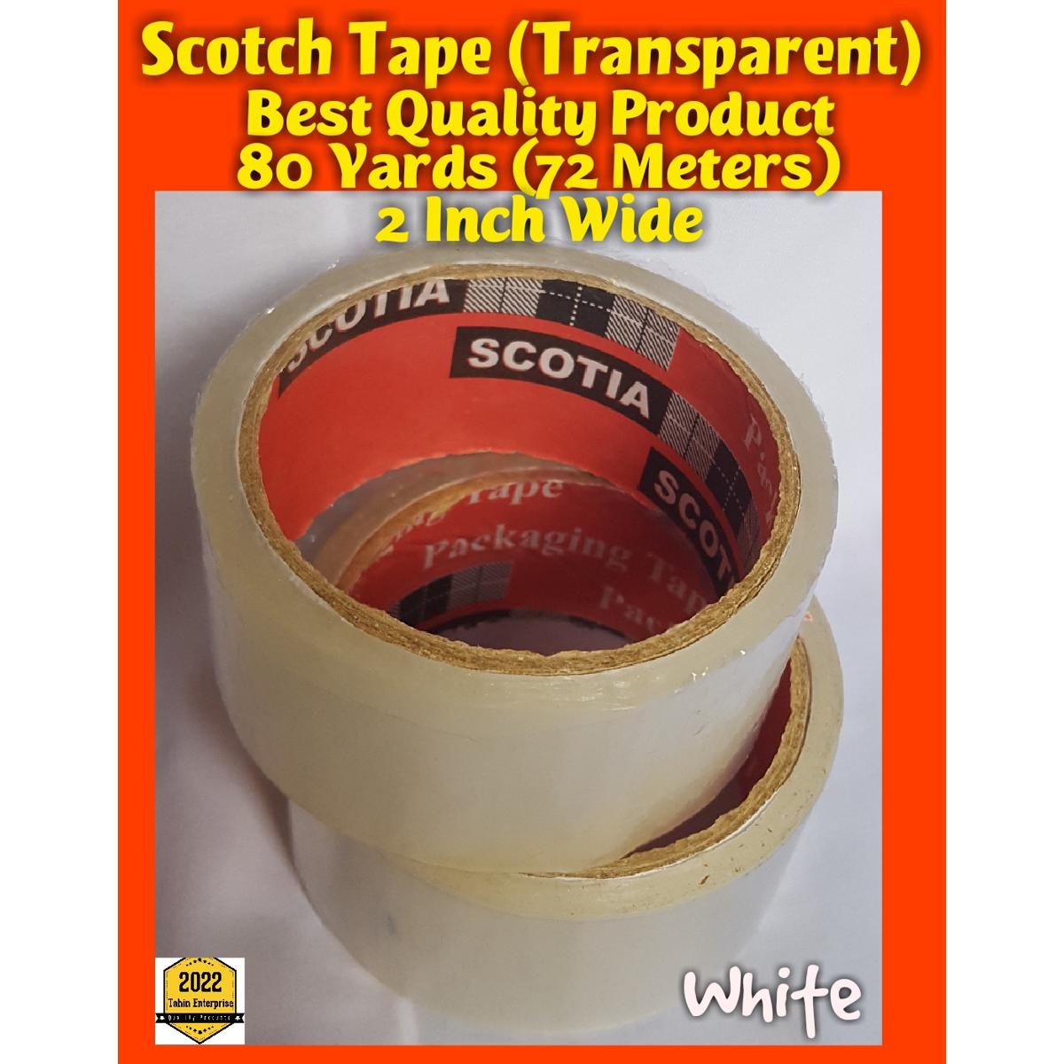 Scotch Tape - 80 Yards (Transparent) 2 inch Wide