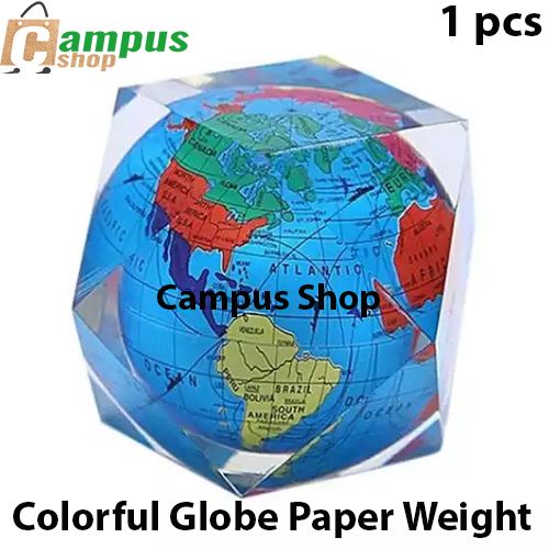 Colorful Globe Paper Weight