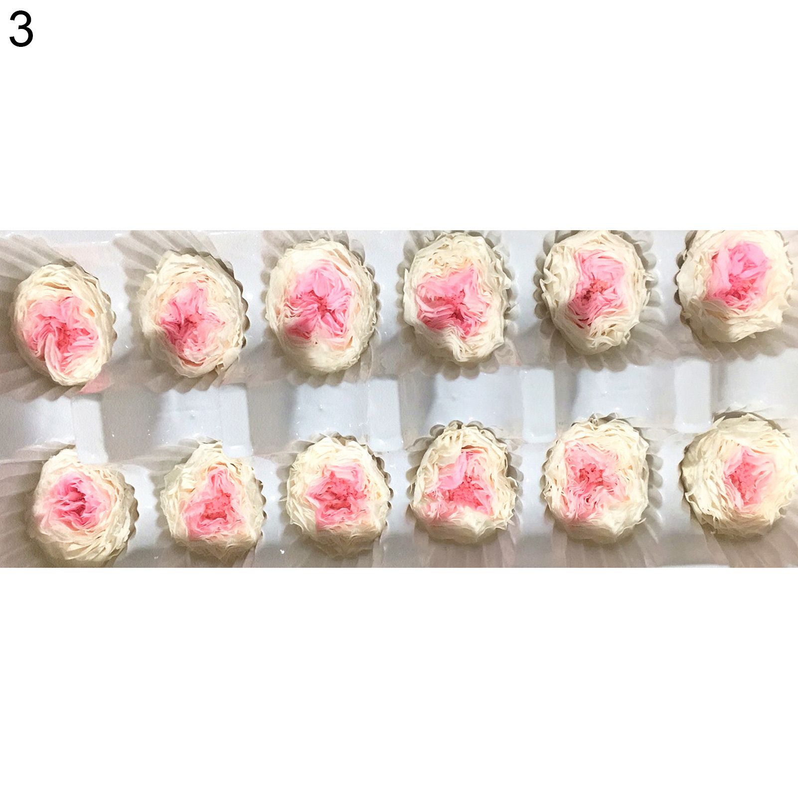 10/12Pcs Dried Flowers Rose Flower Decorative Delicate Fake Preserved Flower Head Valentines Gift