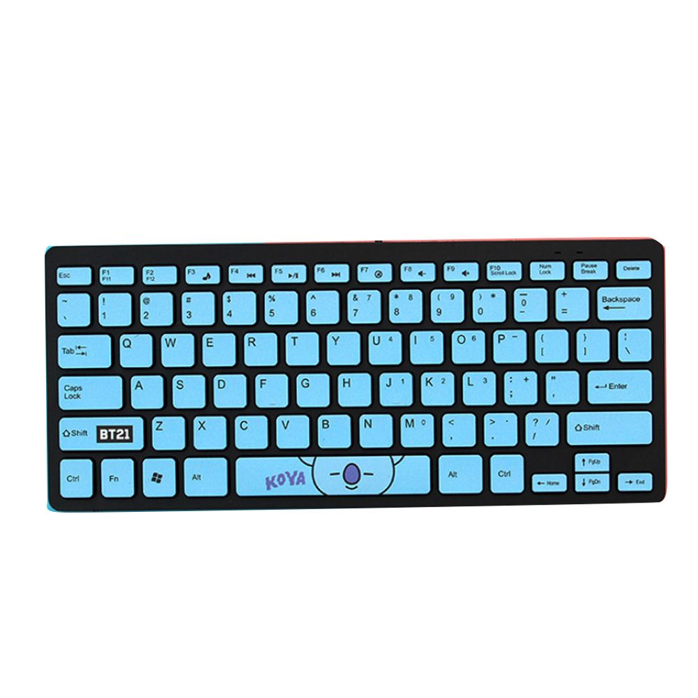 Ehousehold BTS USB Wired LED Backlight Mechanical Keyboard for Computers Laptops Universal